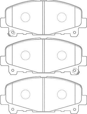 Kavo Parts BP-2060 - Komplet Pločica, disk-kočnica www.molydon.hr