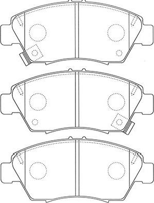 Kavo Parts BP-2061 - Komplet Pločica, disk-kočnica www.molydon.hr