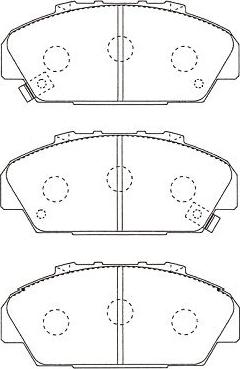 Kavo Parts KBP-2063 - Komplet Pločica, disk-kočnica www.molydon.hr