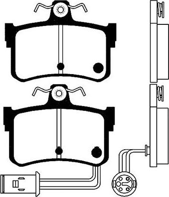 Kavo Parts BP-2027 - Komplet Pločica, disk-kočnica www.molydon.hr