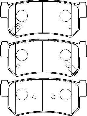 Kavo Parts BP-7503 - Komplet Pločica, disk-kočnica www.molydon.hr