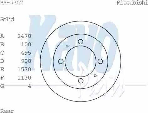 Kavo Parts BR-5752 - Kočioni disk www.molydon.hr