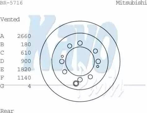 Kavo Parts BR-5716 - Kočioni disk www.molydon.hr