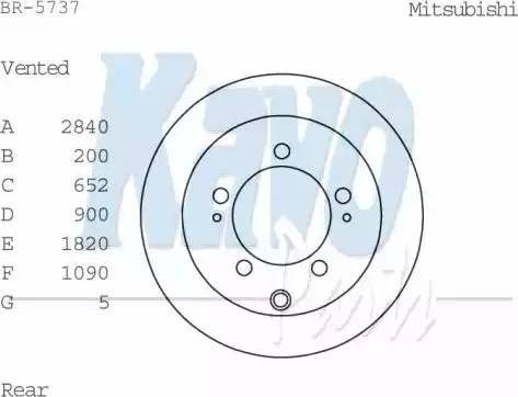 Kavo Parts BR-5737 - Kočioni disk www.molydon.hr