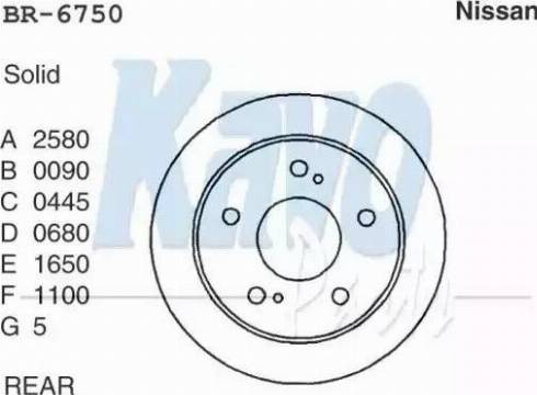 Kavo Parts BR-6750 - Kočioni disk www.molydon.hr