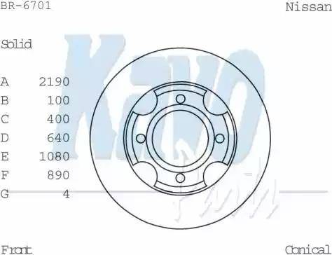 Kavo Parts BR-6701 - Kočioni disk www.molydon.hr