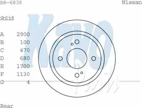 Kavo Parts BR-6738 - Kočioni disk www.molydon.hr