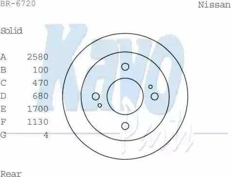 Kavo Parts BR-6720 - Kočioni disk www.molydon.hr