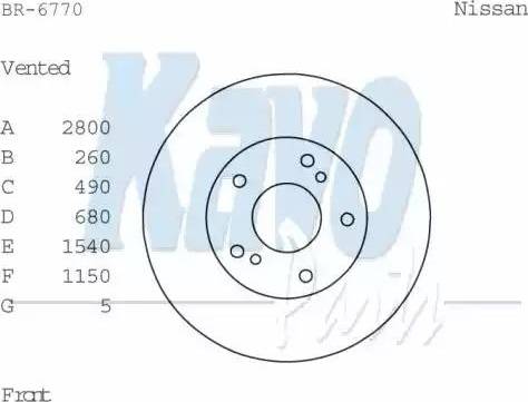 Kavo Parts BR-6770 - Kočioni disk www.molydon.hr