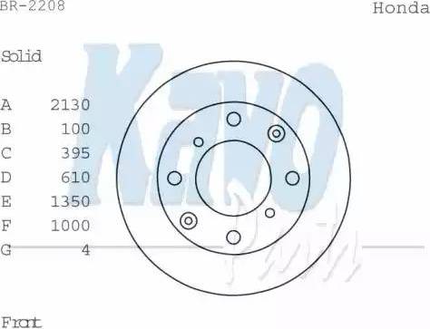 Kavo Parts BR-2208 - Kočioni disk www.molydon.hr