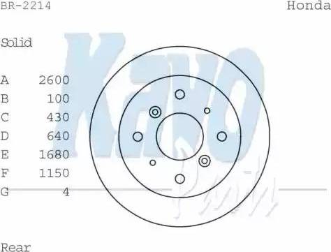 Kavo Parts BR-2214 - Kočioni disk www.molydon.hr