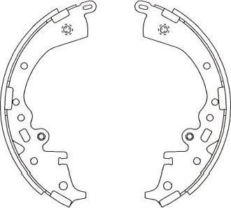 Kavo Parts BS-9951 - Komplet kočnica, bubanj kočnice www.molydon.hr