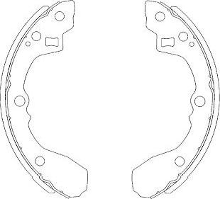 Kavo Parts BS-4408 - Komplet kočnica, bubanj kočnice www.molydon.hr