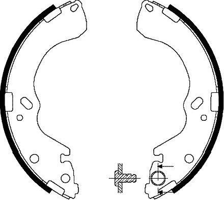 Kavo Parts BS-5417 - Komplet kočnica, bubanj kočnice www.molydon.hr