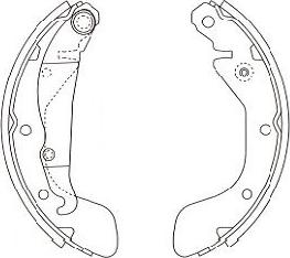 Kavo Parts BS-1405 - Komplet kočnica, bubanj kočnice www.molydon.hr