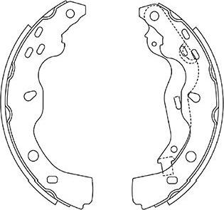 Kavo Parts BS-8936 - Komplet kočnica, bubanj kočnice www.molydon.hr