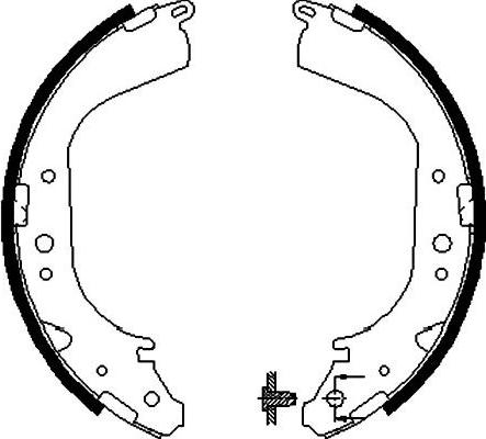 Kavo Parts BS-7406 - Komplet kočnica, bubanj kočnice www.molydon.hr