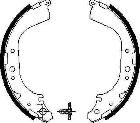 Kavo Parts BS-7412 - Komplet kočnica, bubanj kočnice www.molydon.hr