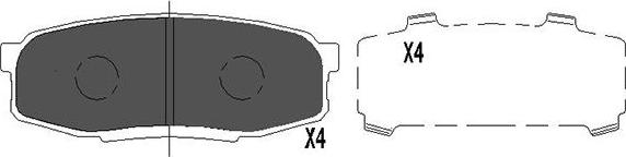 Kavo Parts KBP-9099 - Komplet Pločica, disk-kočnica www.molydon.hr