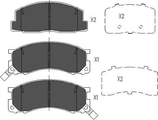 Kavo Parts KBP-9040 - Komplet Pločica, disk-kočnica www.molydon.hr