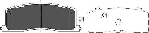 Kavo Parts KBP-9059 - Komplet Pločica, disk-kočnica www.molydon.hr