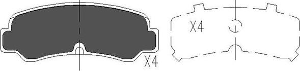 Kavo Parts KBP-9055 - Komplet Pločica, disk-kočnica www.molydon.hr