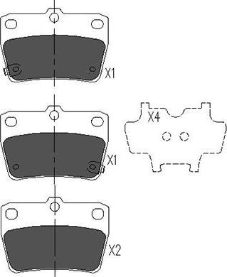 Kavo Parts KBP-9068 - Komplet Pločica, disk-kočnica www.molydon.hr