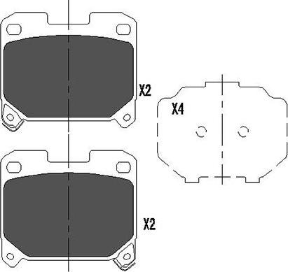 Kavo Parts KBP-9063 - Komplet Pločica, disk-kočnica www.molydon.hr