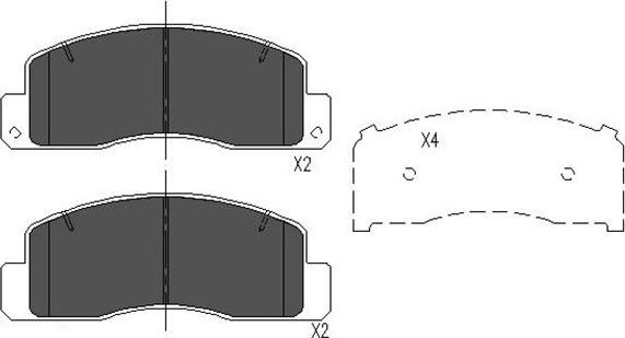 Kavo Parts KBP-9067 - Komplet Pločica, disk-kočnica www.molydon.hr