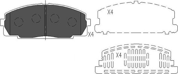 Kavo Parts KBP-9002 - Komplet Pločica, disk-kočnica www.molydon.hr