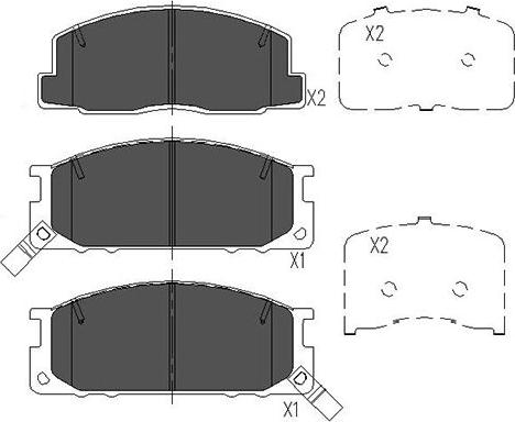 Kavo Parts KBP-9084 - Komplet Pločica, disk-kočnica www.molydon.hr