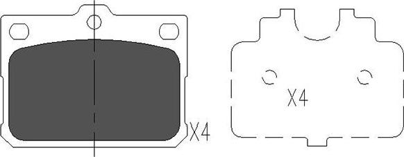 Kavo Parts KBP-9081 - Komplet Pločica, disk-kočnica www.molydon.hr