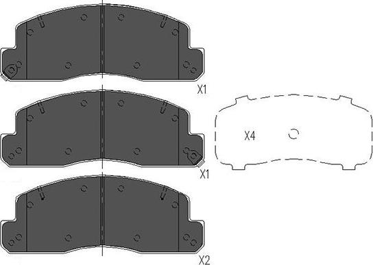 Kavo Parts KBP-9088 - Komplet Pločica, disk-kočnica www.molydon.hr