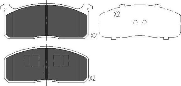 Kavo Parts KBP-9029 - Komplet Pločica, disk-kočnica www.molydon.hr