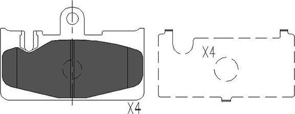 Kavo Parts KBP-9073 - Komplet Pločica, disk-kočnica www.molydon.hr