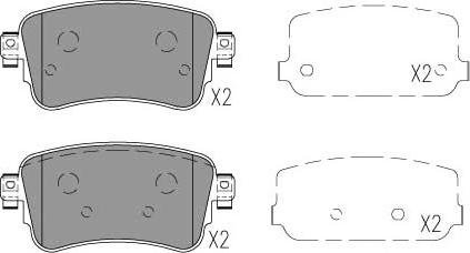 Kavo Parts KBP-9154 - Komplet Pločica, disk-kočnica www.molydon.hr