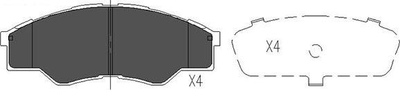 Kavo Parts KBP-9102 - Komplet Pločica, disk-kočnica www.molydon.hr