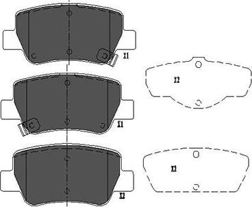 Kavo Parts KBP-9107 - Komplet Pločica, disk-kočnica www.molydon.hr