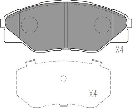 Kavo Parts KBP-9135 - Komplet Pločica, disk-kočnica www.molydon.hr