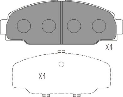 Kavo Parts KBP-9131 - Komplet Pločica, disk-kočnica www.molydon.hr