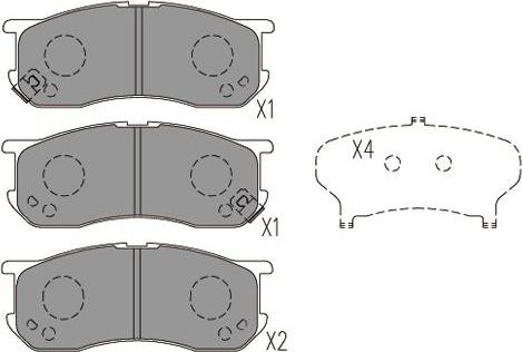 Kavo Parts KBP-9132 - Komplet Pločica, disk-kočnica www.molydon.hr