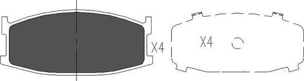 Kavo Parts KBP-4548 - Komplet Pločica, disk-kočnica www.molydon.hr