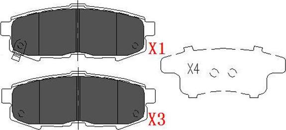 Kavo Parts KBP-4555 - Komplet Pločica, disk-kočnica www.molydon.hr