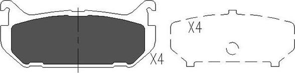 Kavo Parts KBP-4508 - Komplet Pločica, disk-kočnica www.molydon.hr