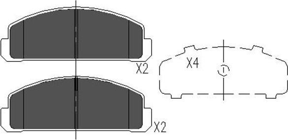 Kavo Parts KBP-4515 - Komplet Pločica, disk-kočnica www.molydon.hr