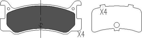 Kavo Parts KBP-4535 - Komplet Pločica, disk-kočnica www.molydon.hr