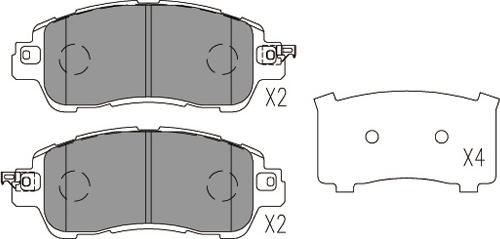 Kavo Parts KBP-4578 - Komplet Pločica, disk-kočnica www.molydon.hr