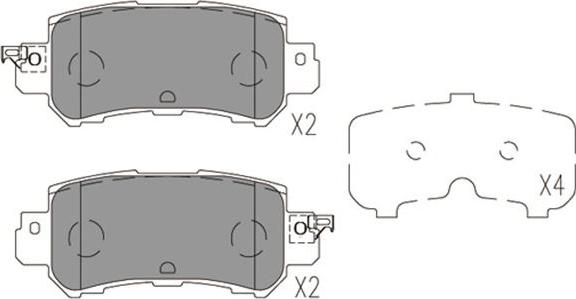 Kavo Parts KBP-4573 - Komplet Pločica, disk-kočnica www.molydon.hr