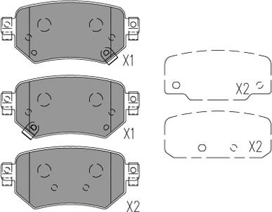 Kavo Parts KBP-4577 - Komplet Pločica, disk-kočnica www.molydon.hr