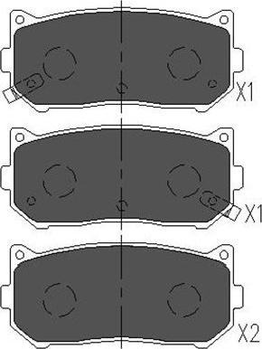 Kavo Parts KBP-4001 - Komplet Pločica, disk-kočnica www.molydon.hr